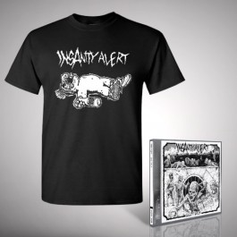 Insanity Alert - 666-Pack + Alf Wasted - CD + T Shirt bundle (Men)