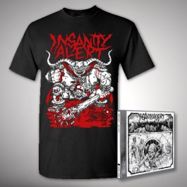 Insanity Alert - 666-Pack + Lord - CD + T Shirt bundle (Men)