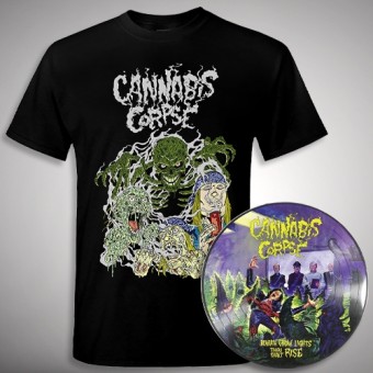 Cannabis Corpse - Ghost Ripper [bundle] - LP PICTURE + T Shirt (Men)
