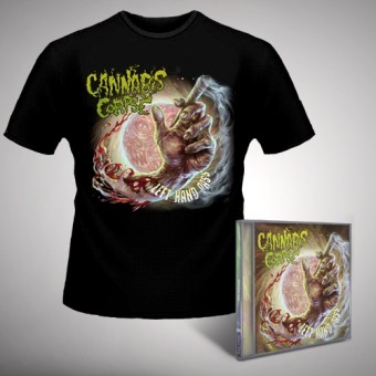 Cannabis Corpse - Left Hand Pass - CD + T Shirt bundle (Men)