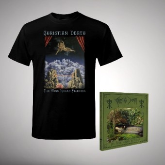 Christian Death - The Wind Kissed Pictures - 2021 edition [bundle] - CD DIGIPAK + T Shirt bundle (Men)