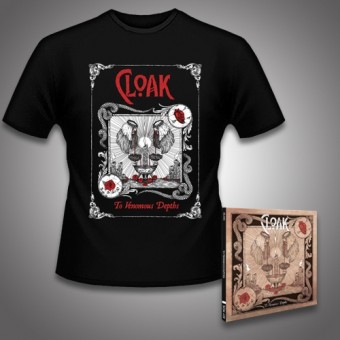 Cloak - To Venomous Depths - CD DIGIPAK + T Shirt bundle (Men)