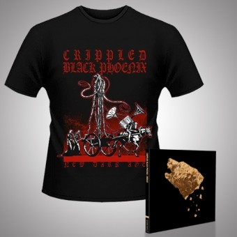 Crippled Black Phoenix - Bronze + New Dark Age - CD DIGIPAK + T Shirt bundle (Men)