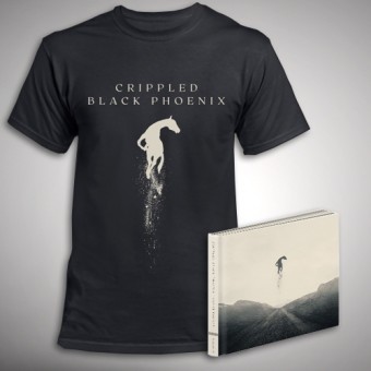 Crippled Black Phoenix - Great Escape - CD DIGIBOOK + T Shirt Bundle (Men)