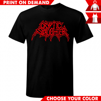 Cryptic Slaughter - Red Logo - Print on demand
