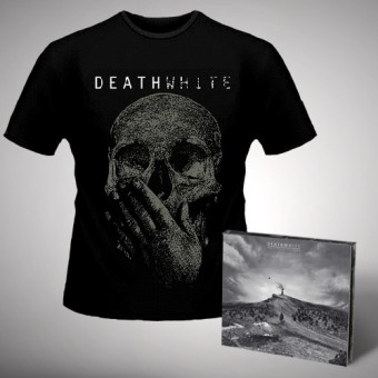 Deathwhite - For A Black Tomorrow + Forever Silenced - CD DIGIPAK + T Shirt bundle (Men)