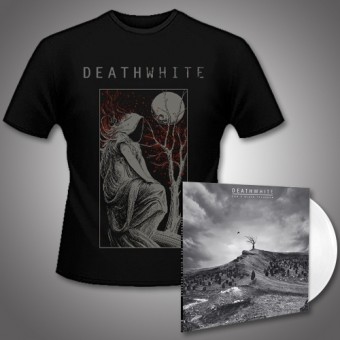 Deathwhite - For A Black Tomorrow + The Night Martyr - LP Gatefold Colored + T shirt Bundle (Men)