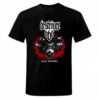 Destroyer 666 - Wolves and Flames - T shirt (Men)