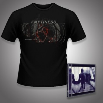 Emptiness - Not for Music + Meat Heart - CD + T Shirt bundle (Men)