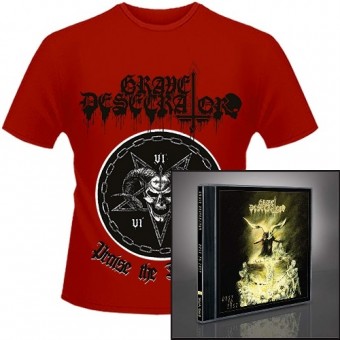 Grave Desecrator - Dust to Lust + Praise the Darkness - CD + T Shirt bundle (Men)
