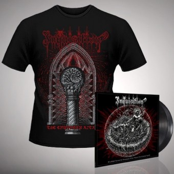 Inquisition - Bloodshed Across the Empyrean Altar Beyond the Celestial Zenith + The Empyrean Altar - DOUBLE LP GATEFOLD + T Shirt Bundle (Men)
