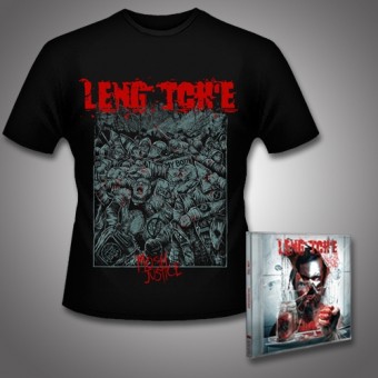 Leng Tch'e - Razorgrind + Mosh Justice - CD + T Shirt bundle (Men)