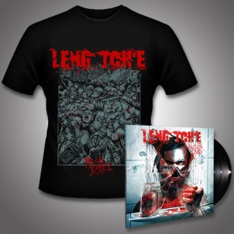 Leng Tch'e - Razorgrind + Mosh Justice - LP Gatefold + T Shirt Bundle (Men)
