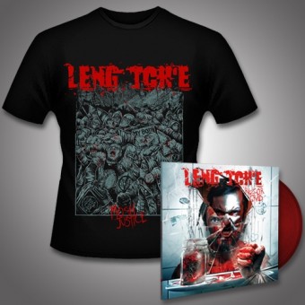 Leng Tch'e - Razorgrind + Mosh Justice (eShop Exclusive) - LP Gatefold Colored + T shirt Bundle (Men)
