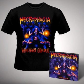 Necrophagia - WhiteWorm Cathedral - CD DIGIPAK + T Shirt bundle (Men)