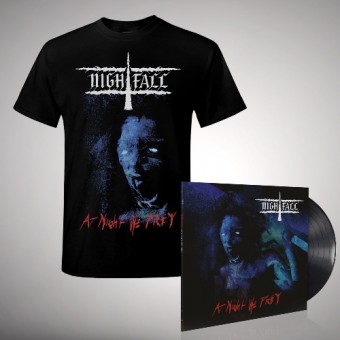 Nightfall - At Night We Prey - LP Gatefold + T Shirt Bundle (Men)