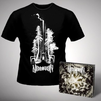 Nightmarer - Cacophony of Terror + Steel Forest - CD DIGIPAK + T Shirt bundle (Men)