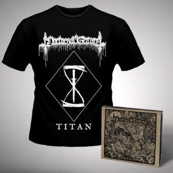 Nocturnal Graves - Titan + Silence the Martyrs Total Resistance - CD DIGIPAK + T Shirt bundle (Men)