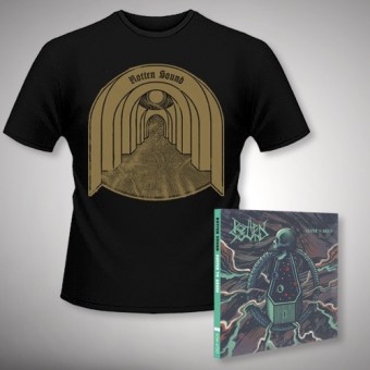 Rotten Sound - Suffer to Abuse + Fear of Shadows - CD DIGIPAK + T Shirt bundle (Men)