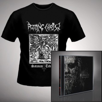 Rotting Christ - Rituals + Satanas Tedeum - CD + T Shirt bundle (Men)