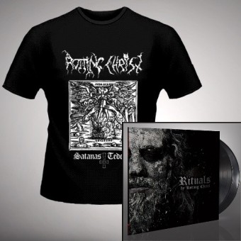 Rotting Christ - Rituals + Satanas Tedeum - DOUBLE LP GATEFOLD + T Shirt Bundle (Men)