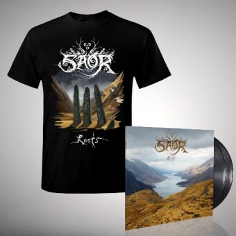 Saor - Roots - DOUBLE LP GATEFOLD + T Shirt Bundle (Men)