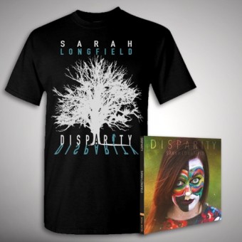 Sarah Longfield - Disparity + Embracing Solace - CD DIGIPAK + T Shirt bundle (Men)