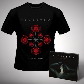 Sinistro - Sangue Cassia + Ferida - CD DIGIPAK + T Shirt bundle (Men)