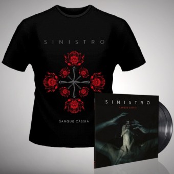 Sinistro - Sangue Cassia + Ferida - DOUBLE LP GATEFOLD + T Shirt Bundle (Men)