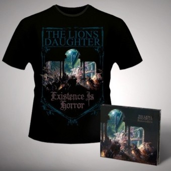 The Lion's Daughter - Existence is Horror - CD DIGIPAK + T Shirt bundle (Men)