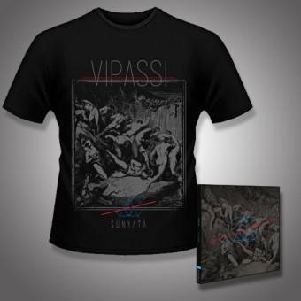 Vipassi - Sunyata - CD DIGIPAK + T Shirt bundle (Men)