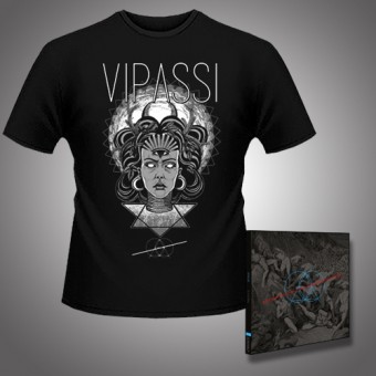 Vipassi - Sunyata + Third Eye Goddess - CD DIGIPAK + T Shirt bundle (Men)