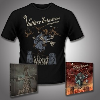 Vulture Industries - Stranger Times + The Tower - 2CD + T Shirt Bundle (Men)