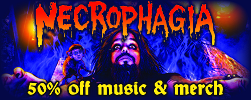 50% off on Necrophagia music & merch 