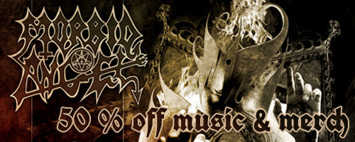 50% off on Morbid Angel music and merch 